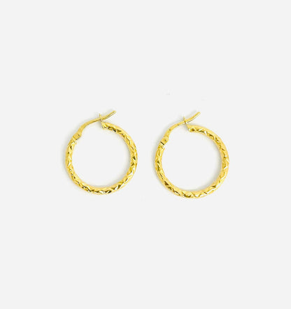 Orecchini Cerchio Donna Oro Giallo 18 kt _OR031