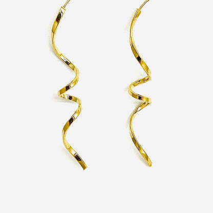 Orecchini Donna Oro Giallo 18 Ct. Pendente _OR037