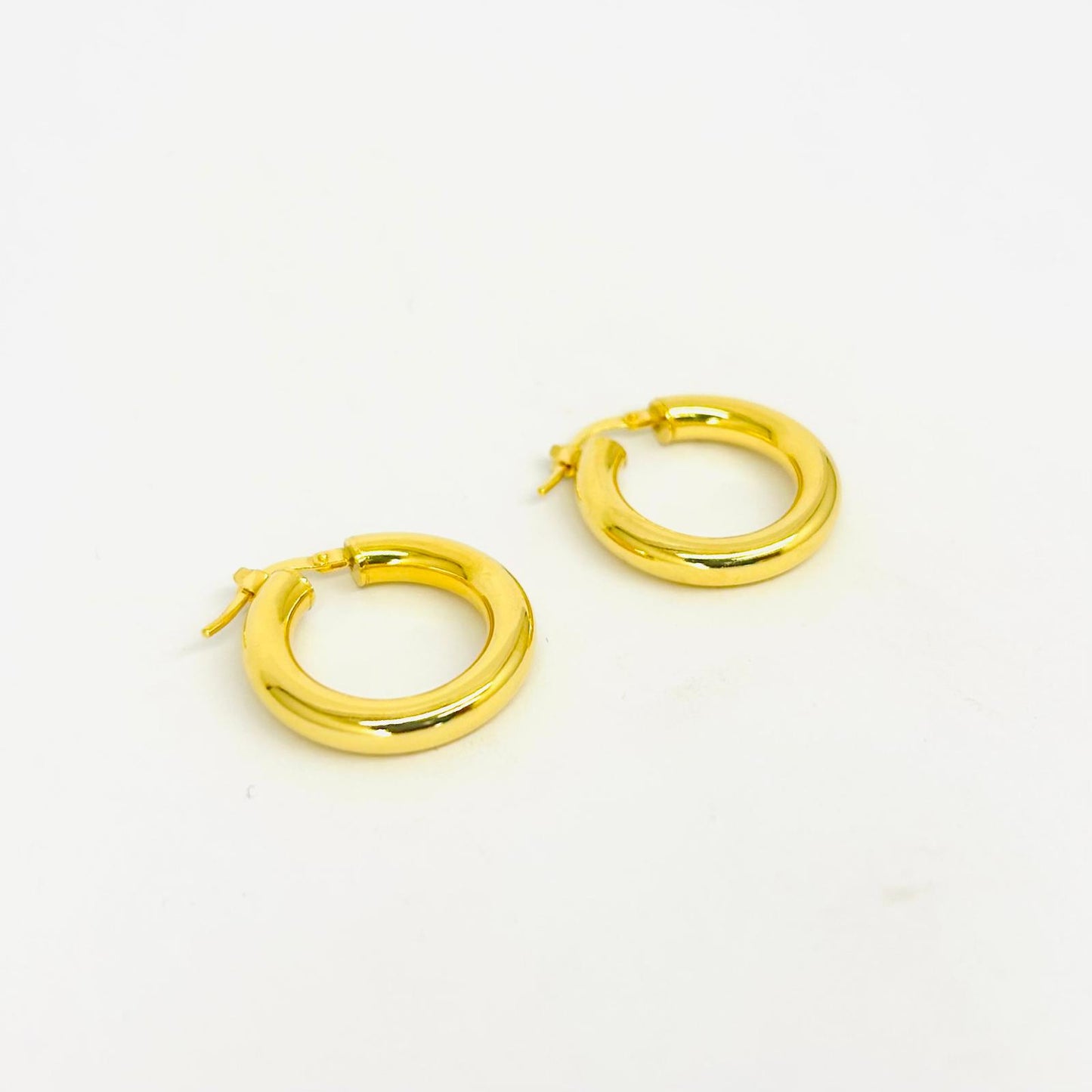 Orecchini Donna Argento 925 Placcato Oro Cerchio _AGO008