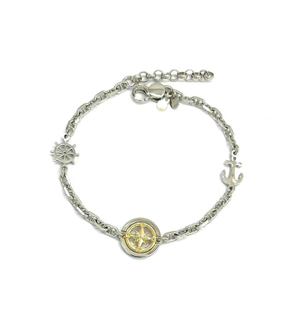 Brosway Damen-Armband aus silbernem Stahl mit Mama-Stern-Symbol, Chakra-Kollektion, BHKB161