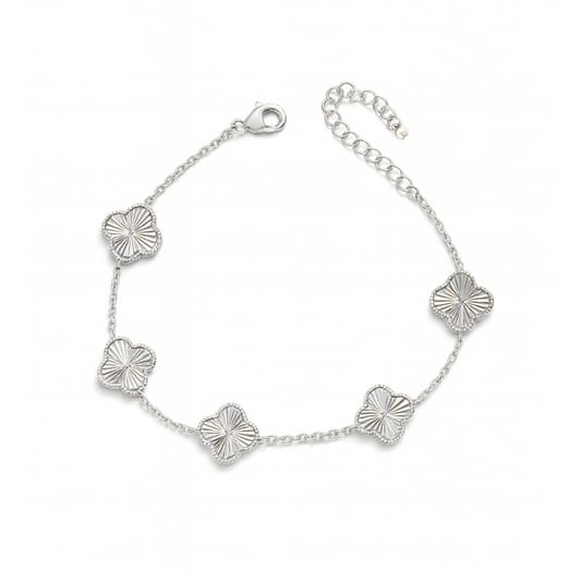 Vancleef Damen-Armband aus Silber 925 mit vierblättrigem Kleeblatt _LSB06 