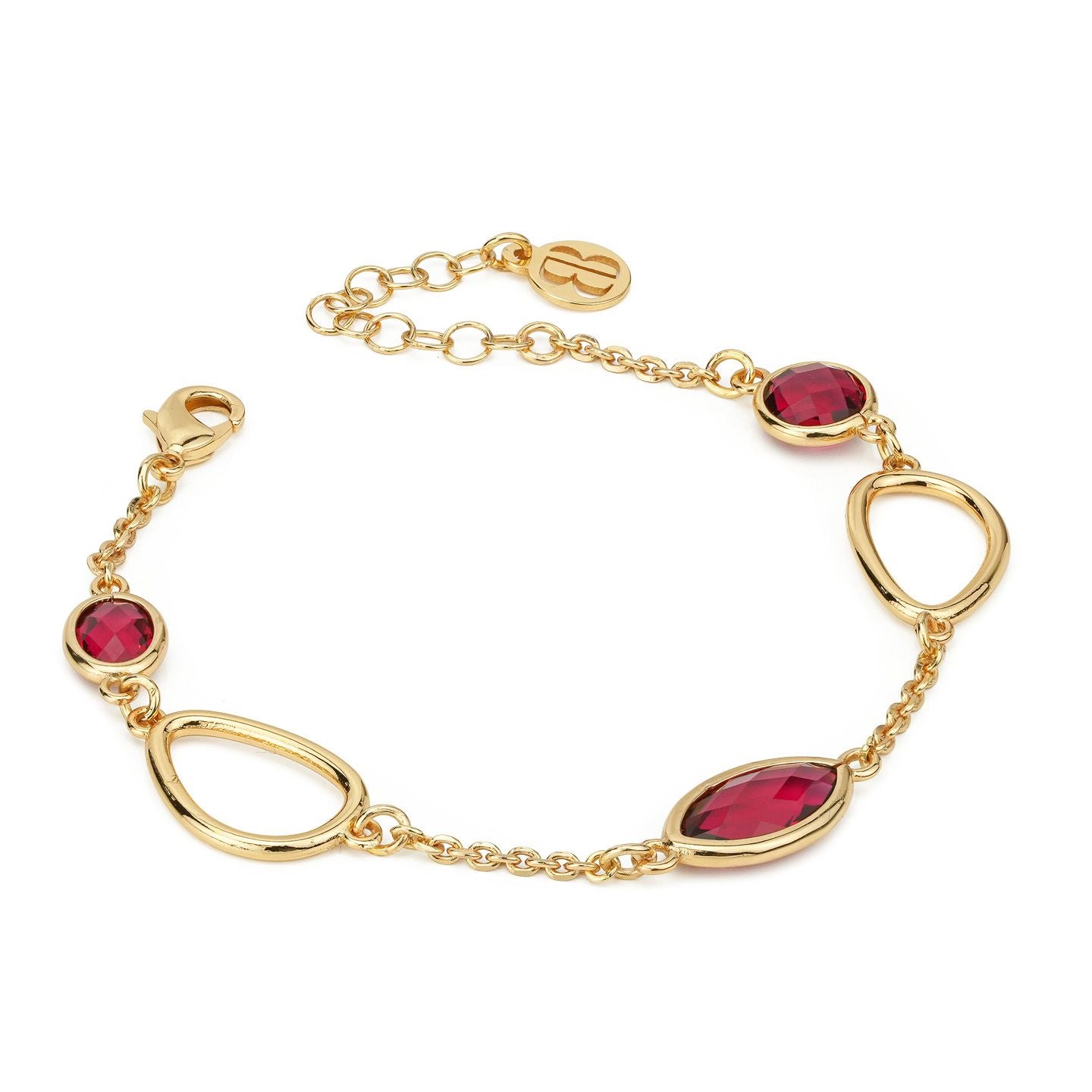 Boccadamo Damen-Armband Stahl Bronze Silber Farbe Rosa Kristall _XBR808B 