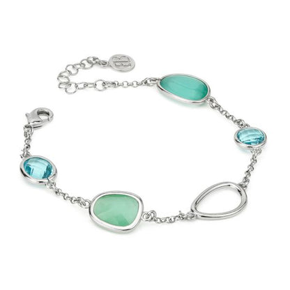 Boccadamo Damen-Armband aus versilberter Bronze mit Zirkonia-Pavé _KBR030 