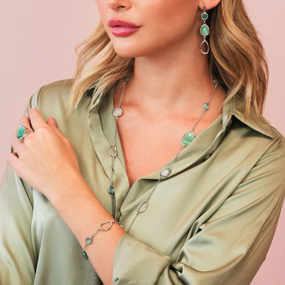 Boccadamo Damen-Armband aus versilberter Bronze mit Zirkonia-Pavé _KBR030 