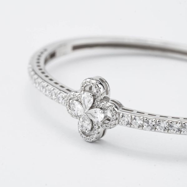 Bracciale Boccadamo Donna Bronzo Rigido Zirconi e Cristalli _XB1048