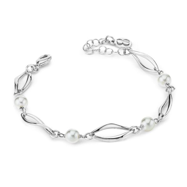 Boccadamo Damen-Armband Stahl Bronze Silber Farbe Rosa Kristall _XBR808B 