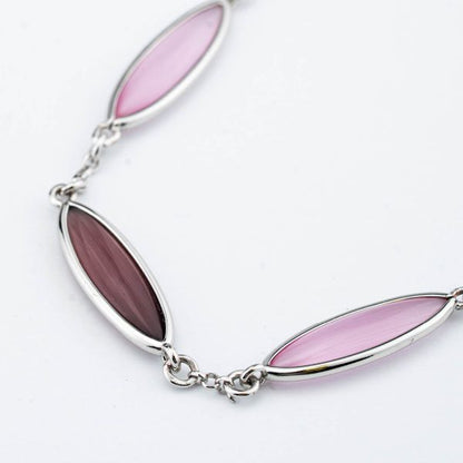 Bracciale Boccadamo Donna Bronzo Cristalli White, Rosa e Ametista _XB1058