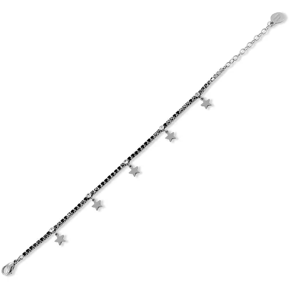 Boccadamo Damen-Armband aus versilberter Bronze mit Zirkonia-Pavé _KBR030 