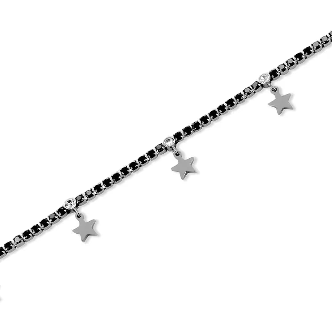 Boccadamo Damen-Armband aus versilberter Bronze mit Zirkonia-Pavé _KBR030 
