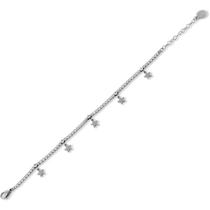 Boccadamo Damen-Armband aus versilberter Bronze mit Zirkonia-Pavé _KBR030 