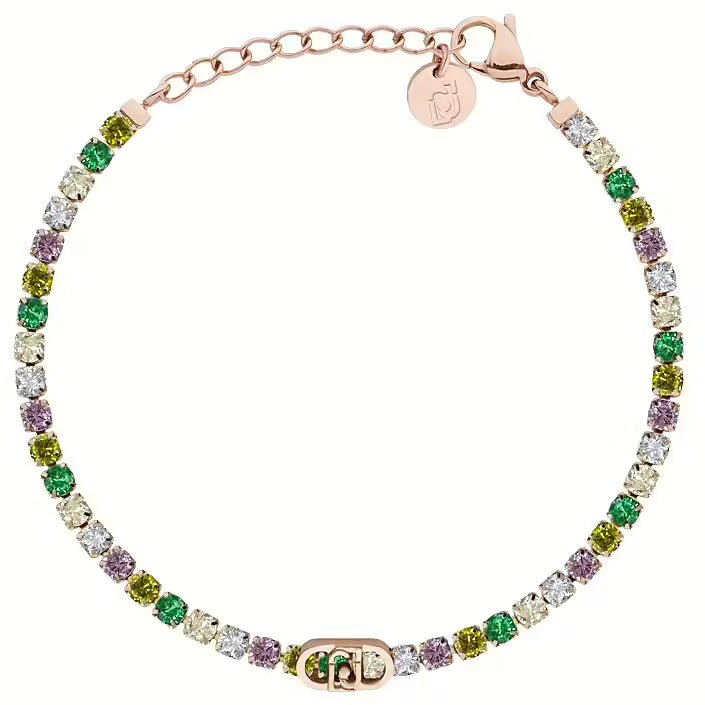 Bracciale Liu Jo Donna Acciaio Tennis Zirconi Multicolor Gold _LJ3220