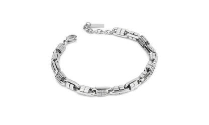 Bracciale Boccadamo Uomo Acciaio Silver Maglia a Capsula _ABR757