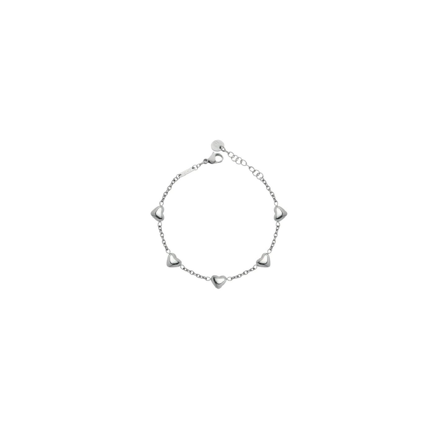 LIU JO Damenarmband aus versilbertem Stahl mit weißen Zirkonen _LJ2458 