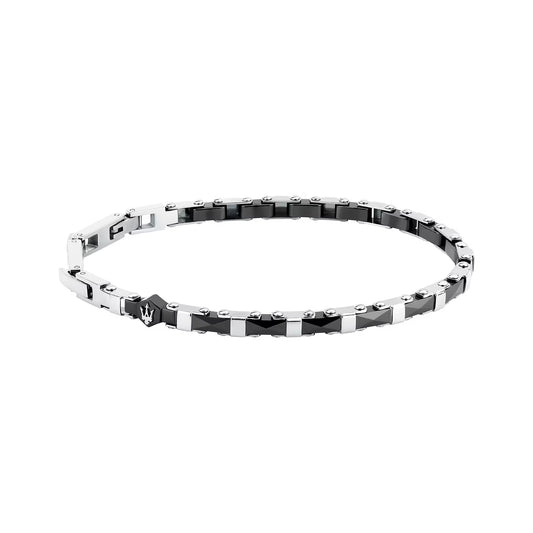 Bracciale Maserati Uomo Acciaio Ceramica Nera _JM226ATZ83