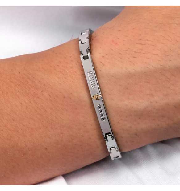 Brosway Damen-Armband aus silbernem Stahl mit Mama-Stern-Symbol, Chakra-Kollektion, BHKB161