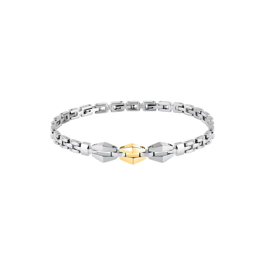 Bracciale Morellato Motown Uomo Acciaio Silver e Gold _SALS114