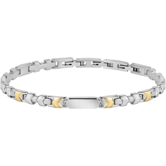 Bracciale Morellato Motown Uomo Acciaio Silver e Gold _SALS27