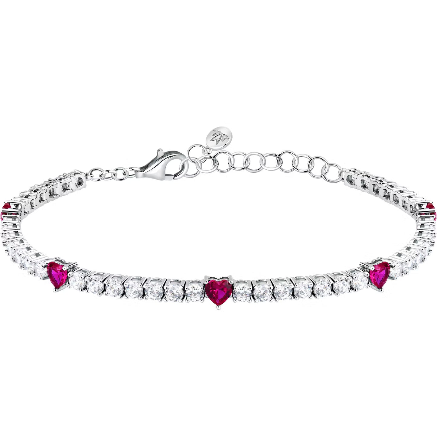 Morellato Damenarmband aus silbernem Stahl mit Kugeln und goldenem Schmetterlingsanhänger _SAUN35 