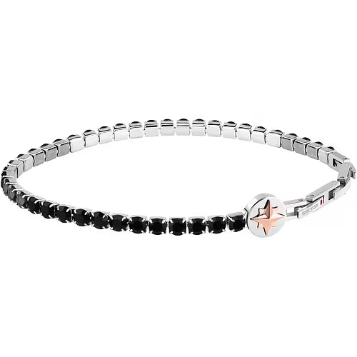 Bracciale Sector Uomo Acciaio Tennis Nero _SANN65