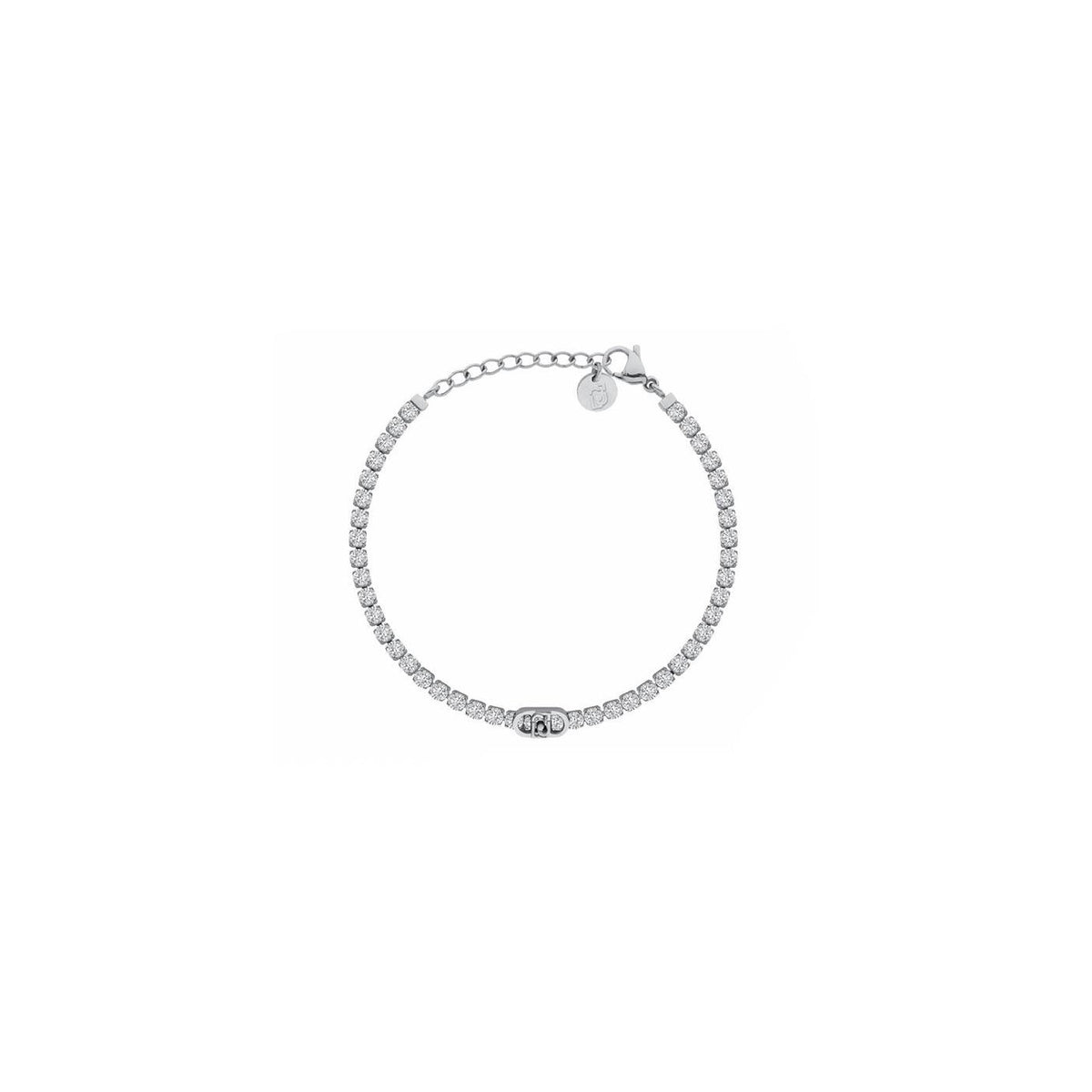 Bracciale Liu Jo Donna Acciaio Tennis Zirconi Bianchi _LJ3215