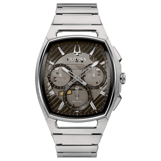 Orologio Bulova  Uomo Acciaio Curv Forma Cronografo Nero _96A257