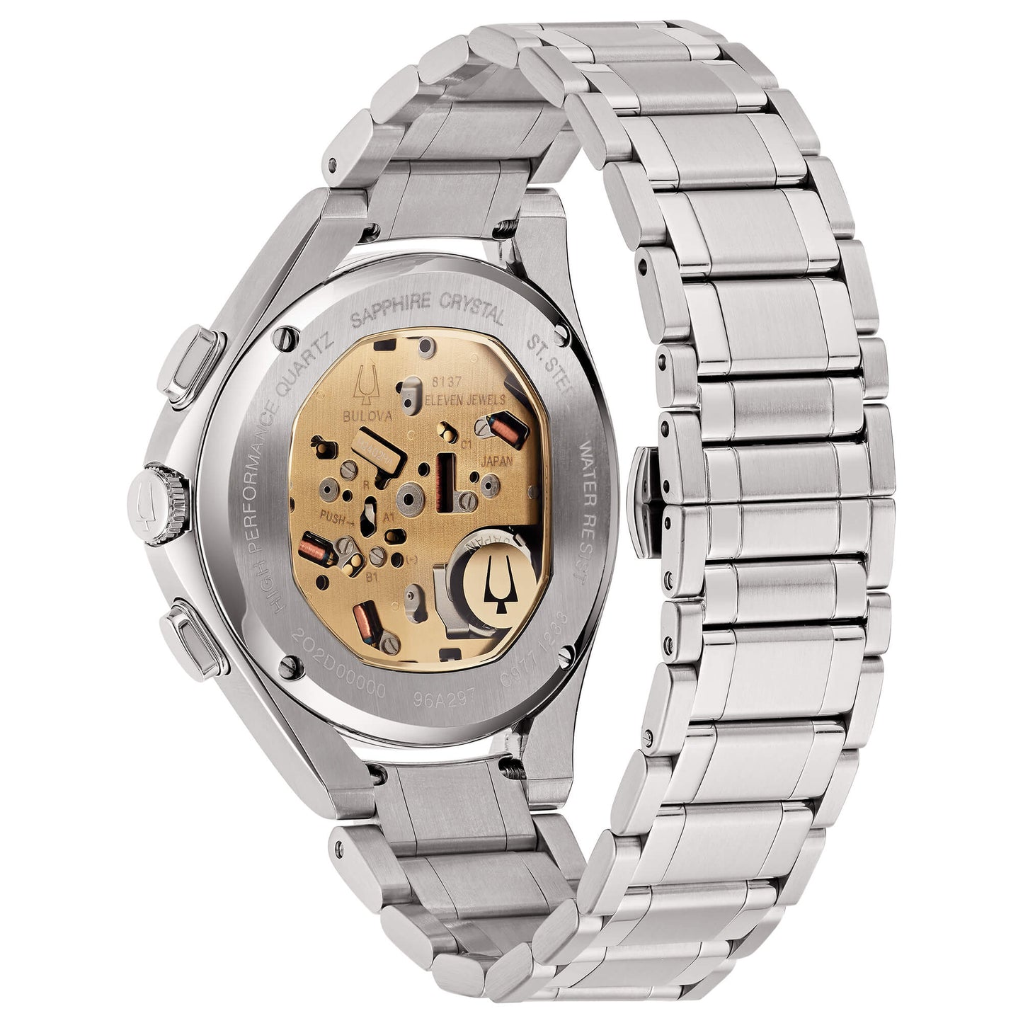 Bulova Sutton Chronograph Herrenuhr Schwarz 96B412