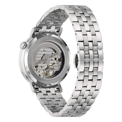 Bulova Herrenuhr Stahl Automatik Sutton Grau 96A119 
