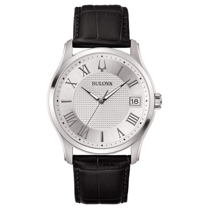 Orologio Bulova Sutton Wilton Uomo Pelle Nero _96B388
