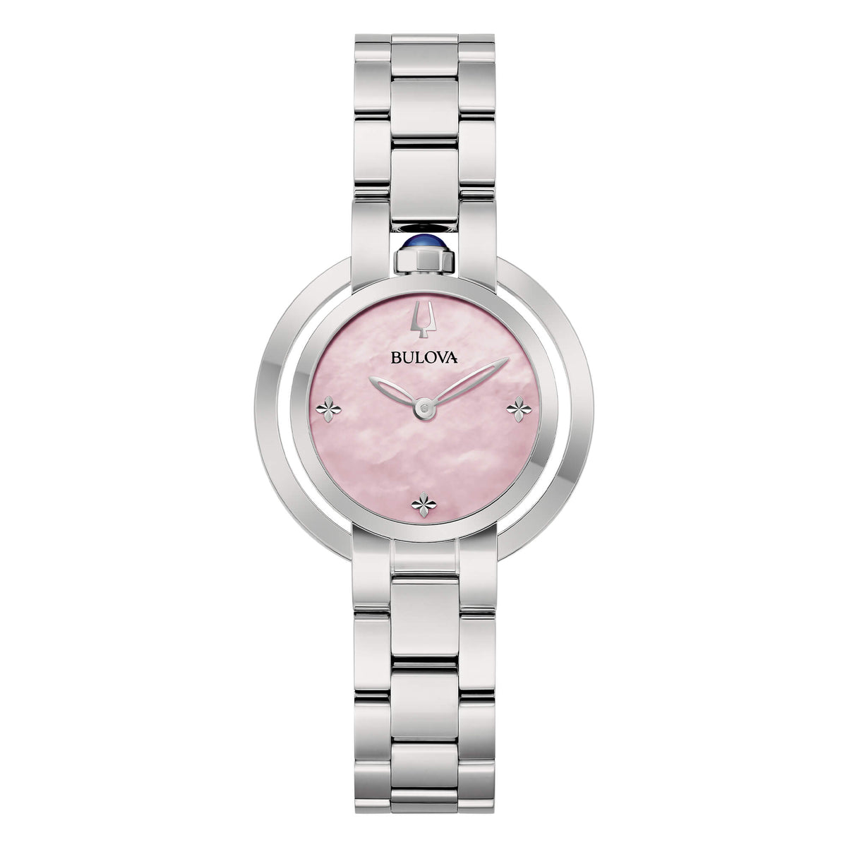 Orologio Bulova Rubaiyat Donna Solo Tempo Rosa _96L338