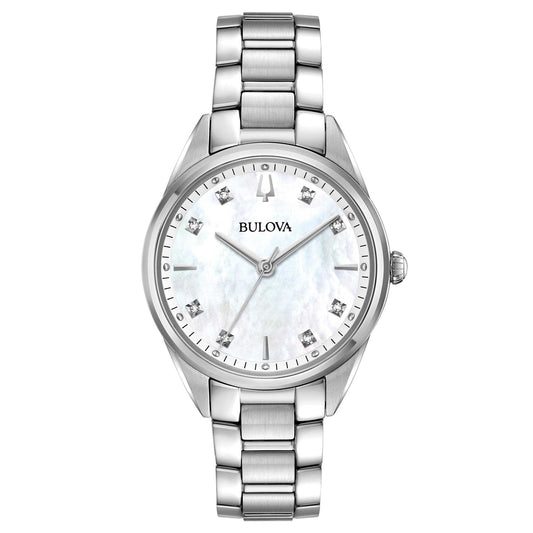 Orologio Bulova Sutton Lady Solo Tempo Silver _96P199