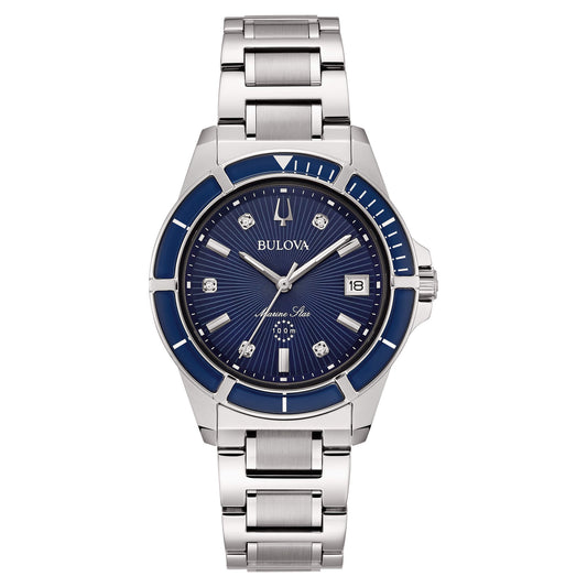 Orologio Bulova Donna Acciaio Marine Star Lady Blu  _96P237
