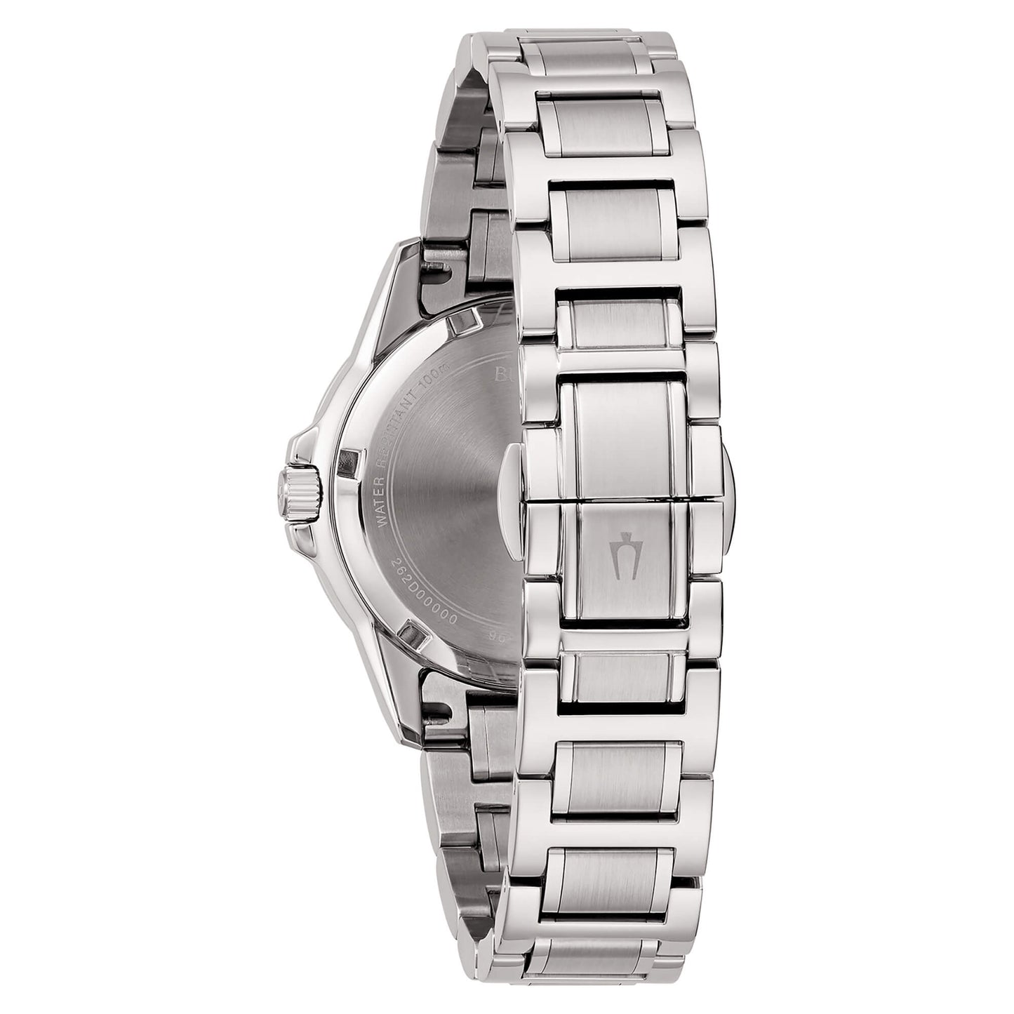 Bulova Damenuhr in Roségold, Silber, Perlmutt-Zifferblatt, Kristalle 98R281 