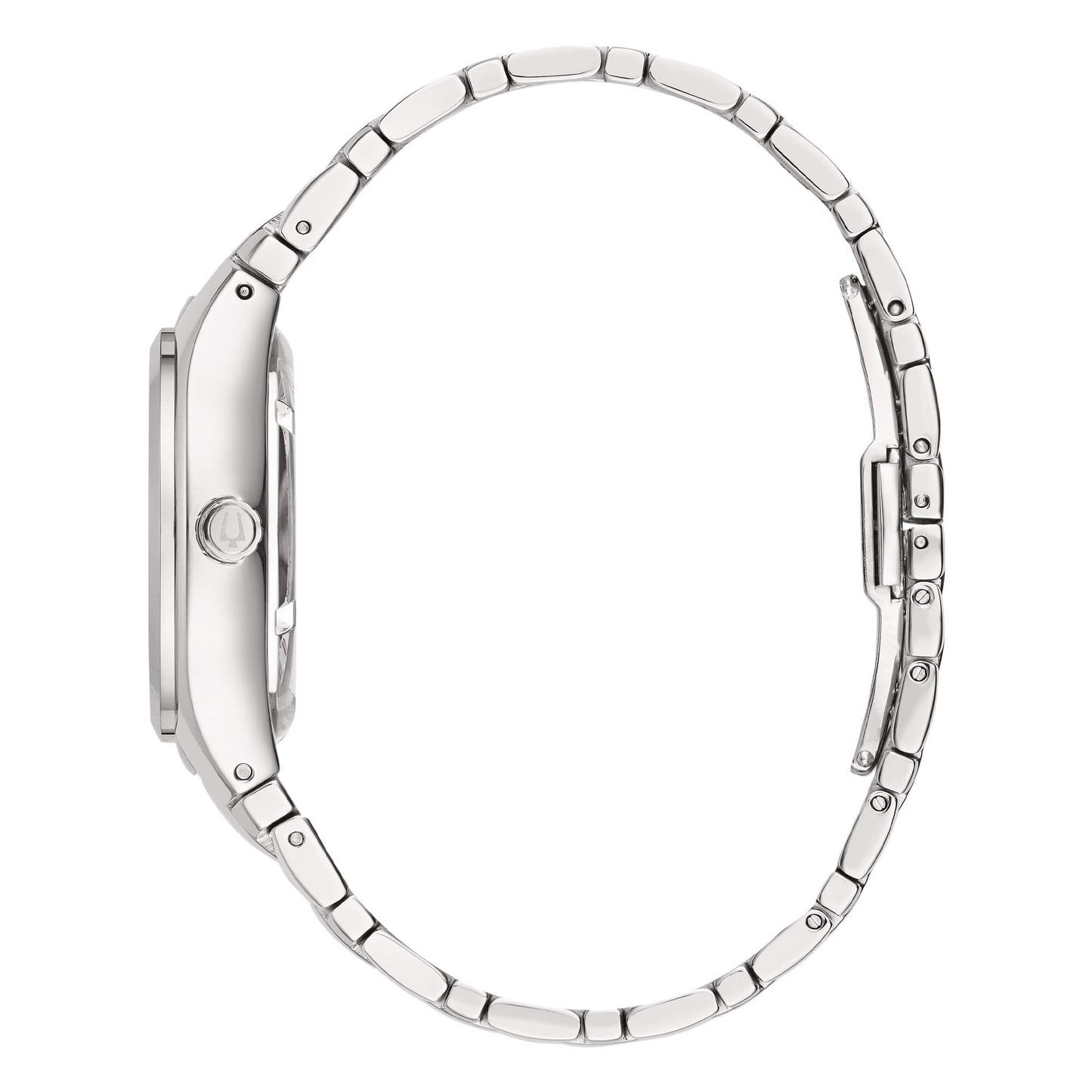 Orologio Bulova Donna Acciaio Lady Automatic Open Heart Madreperla _96P247