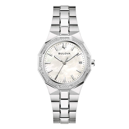 Orologio Bulova Donna Acciaio Classic Lady Diamonds Madreperla _96R212