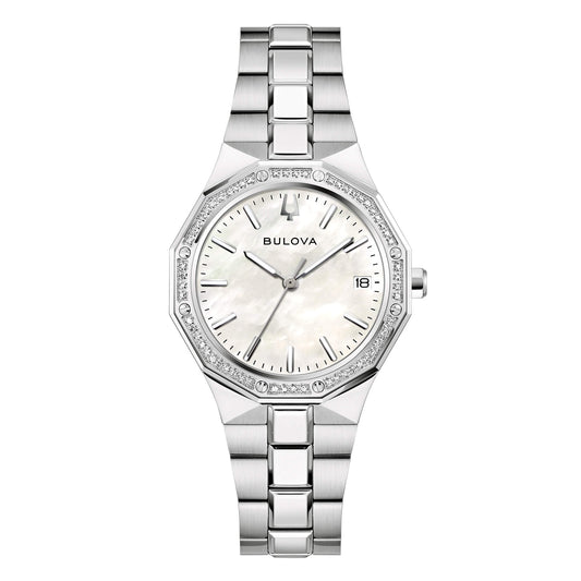 Orologio Bulova Donna Acciaio Classic Lady Diamonds Madreperla _96R212