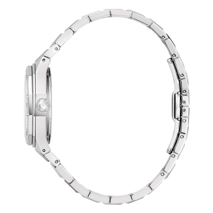 Orologio Bulova Donna Acciaio Madreperla Lunetta Cristalli _96R255
