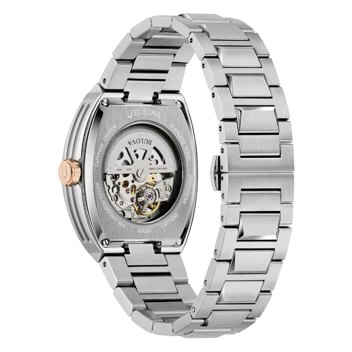 Orologio Bulova Uomo Maquina Automatico Blu _98A319