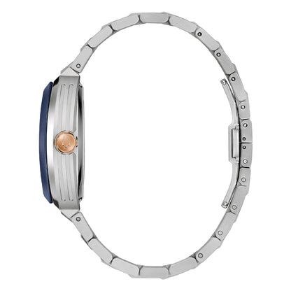 Orologio Bulova Uomo Maquina Automatico Blu _98A319