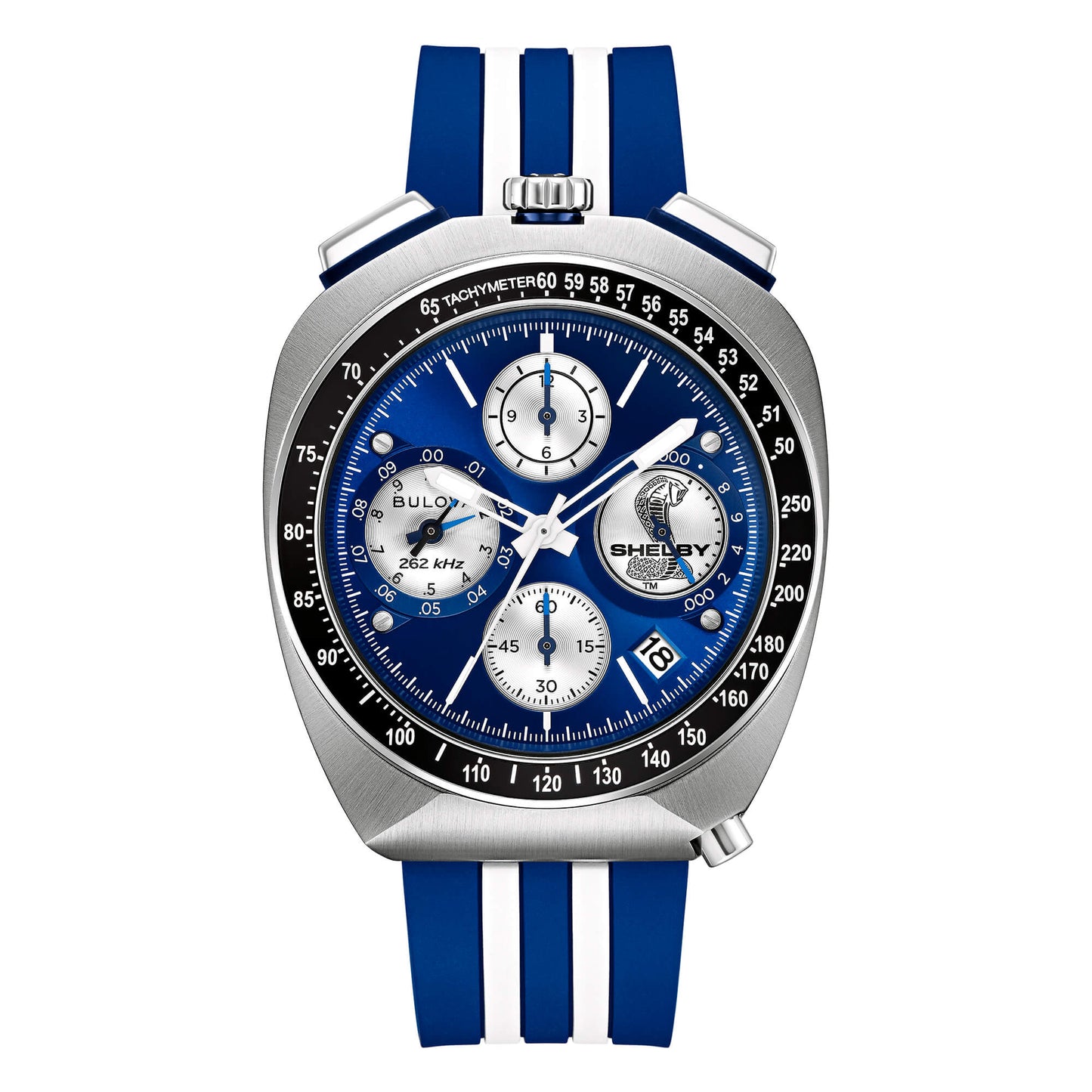 Orologio Bulova Uomo Shelby 150th Ann Limited Edition Racer Silicone Blu _98B452