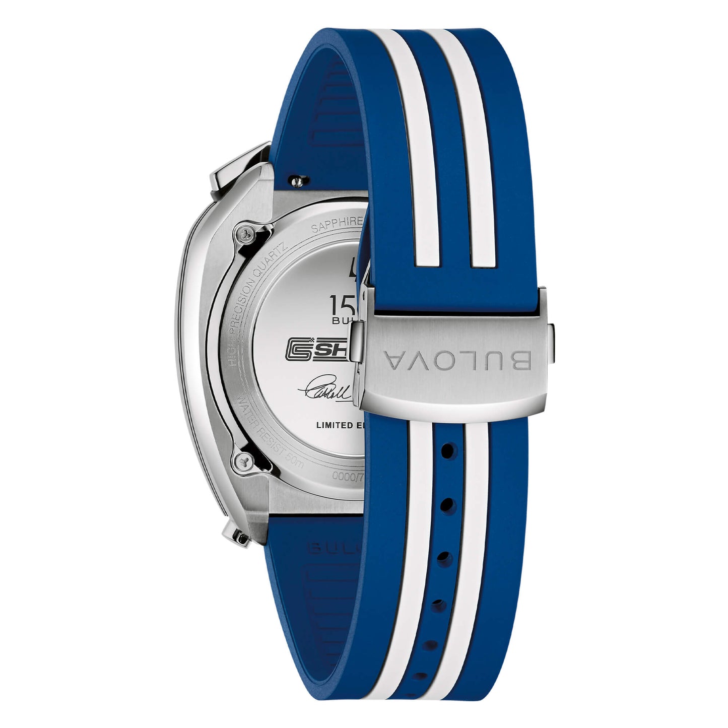 Orologio Bulova Uomo Shelby 150th Ann Limited Edition Racer Silicone Blu _98B452