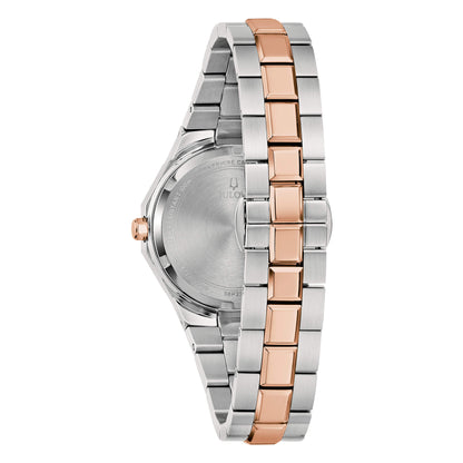 Orologio Bulova Donna Acciaio Octagon Lady Diamond Madreperla _98P235