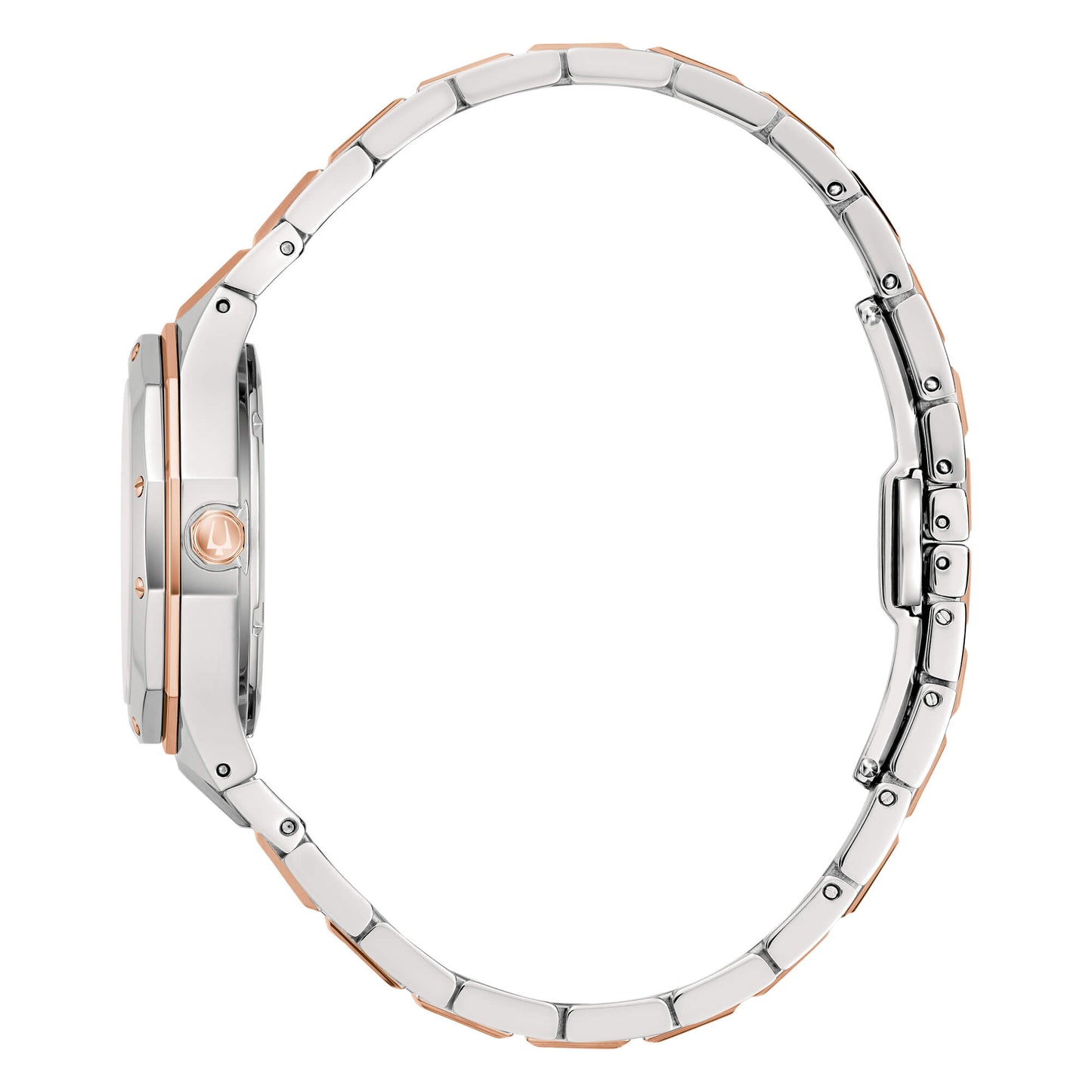 Orologio Bulova Donna Acciaio Octagon Lady Diamond Madreperla _98P235