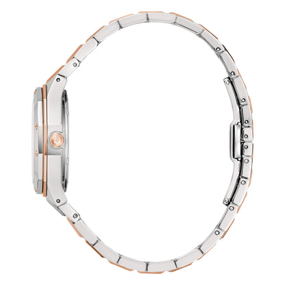 Orologio Bulova Donna Acciaio Octagon Lady Diamond Madreperla _98P235