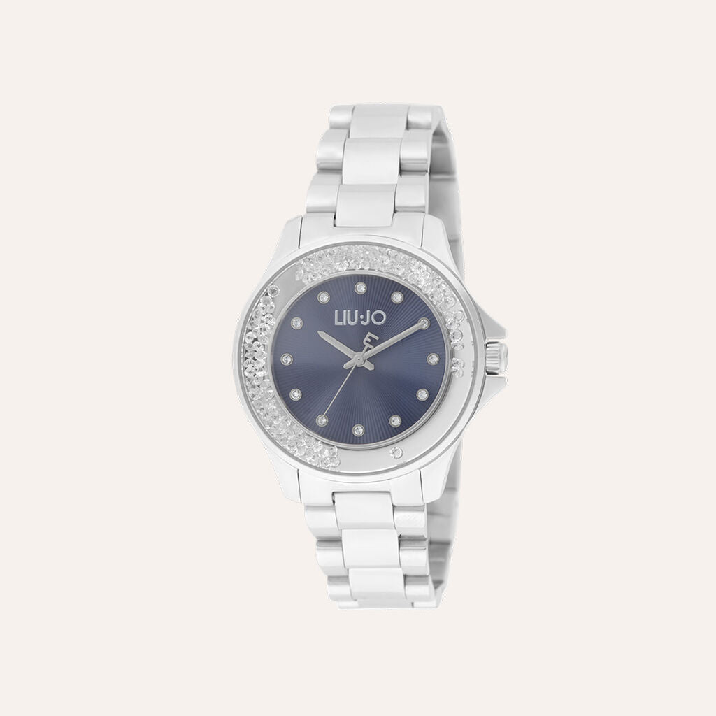 Orologio Liu Jo Dancing Elegance Donna Acciaio Silver Quarante Nero _TLJ2497