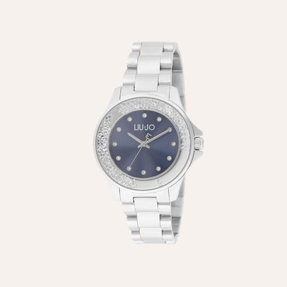 Orologio Liu Jo Dancing Elegance Donna Acciaio Silver Quarante Nero _TLJ2497