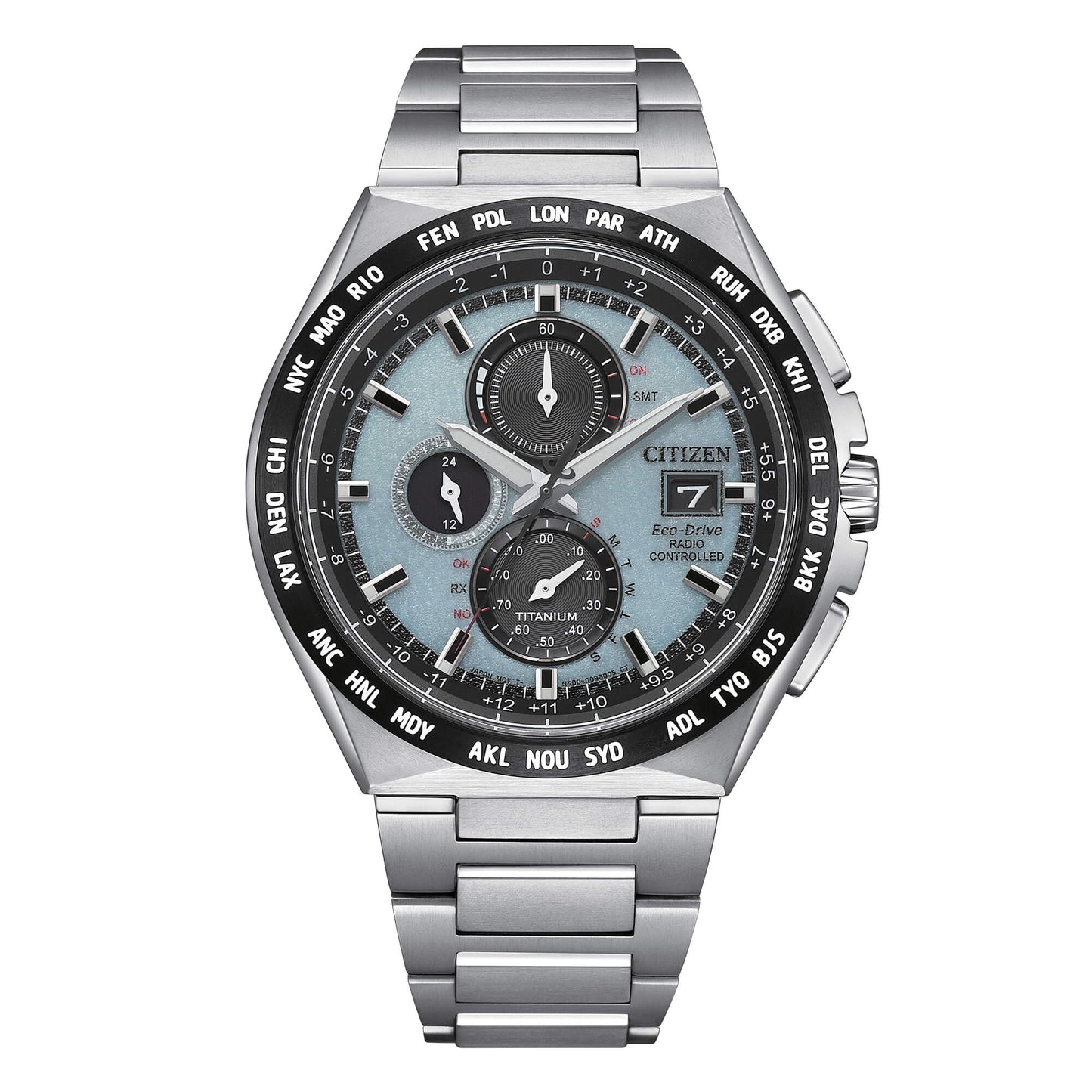Orologio Citizen Uomo Titanio Silver Radio Controllato Eco-Drive Celeste _AT8238-84M (Copia)
