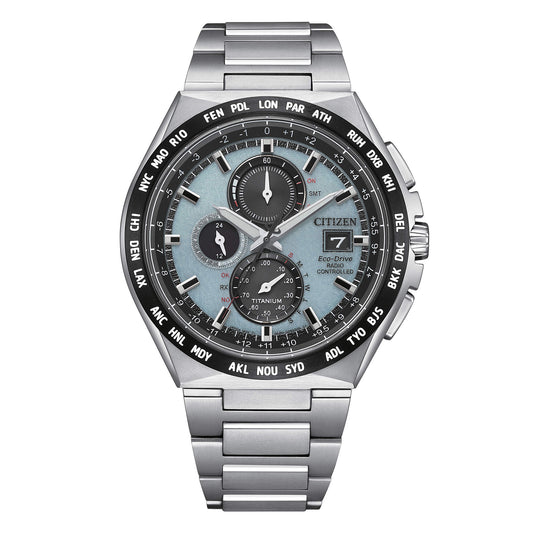 Orologio Citizen Uomo Titanio Silver Radio Controllato Eco-Drive Celeste _AT8238-84M (Copia)