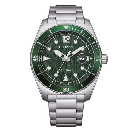 Orologio Citizen Marine Eco-Drive Acciaio Verde _AW1880-55X