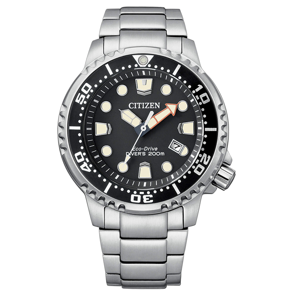 Orologio Citizen Uomo Acciaio Eco-Drive Diver's 200mt Nero _BN0150-61E