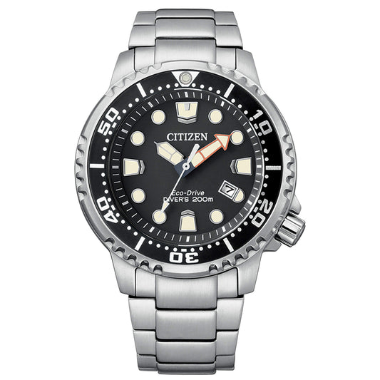 Orologio Citizen Uomo Acciaio Eco-Drive Diver's 200mt Nero _BN0150-61E